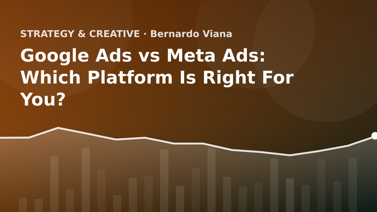 An abstract digital illustration showing two contrasting paths representing search intent and social interruption in advertising.